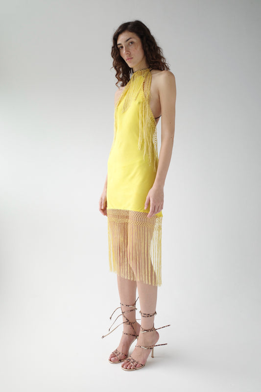 The Demi-Couture Piano Shawl Mini Dress- Extra Small