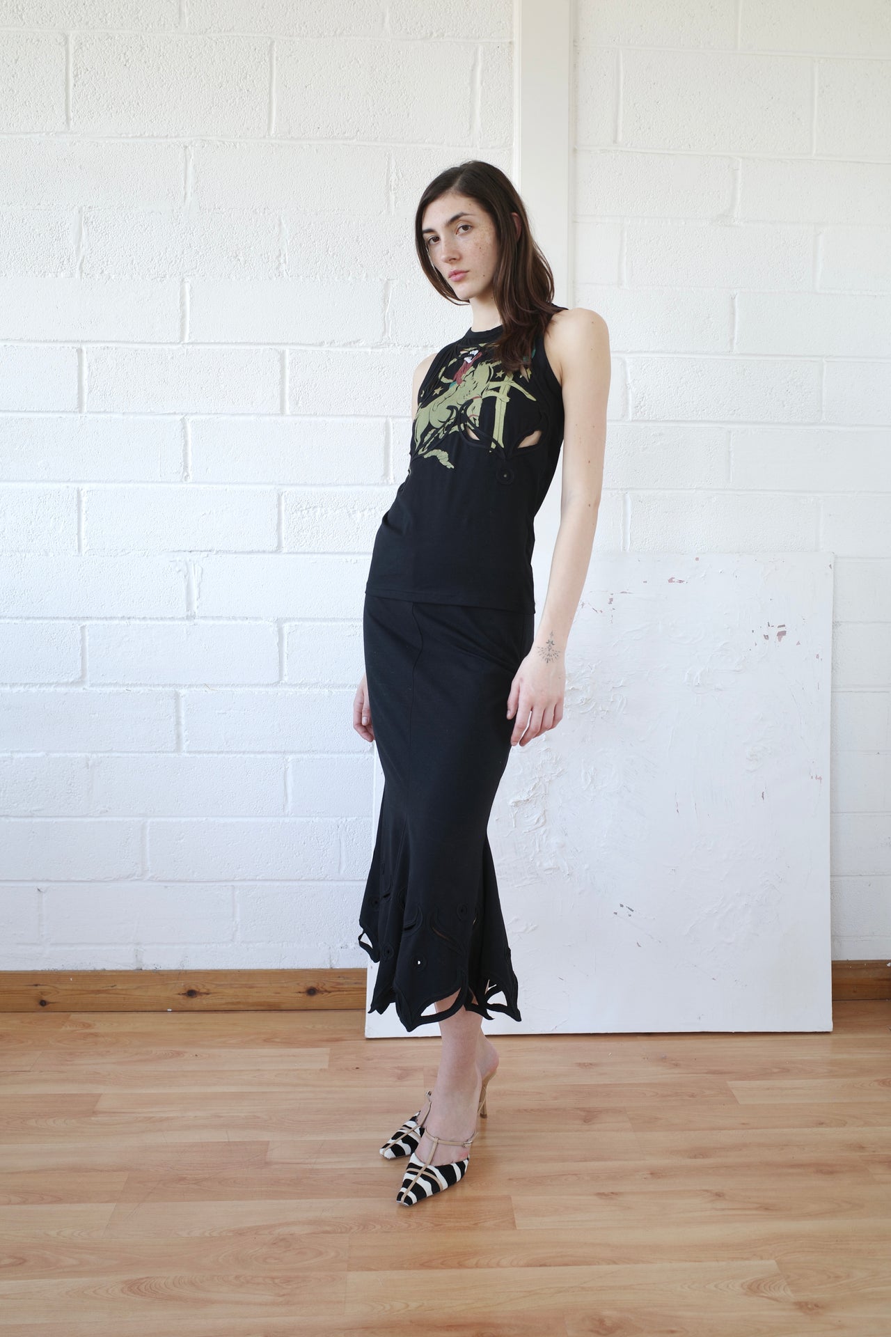 The Schiffli Trumpet Skirt
