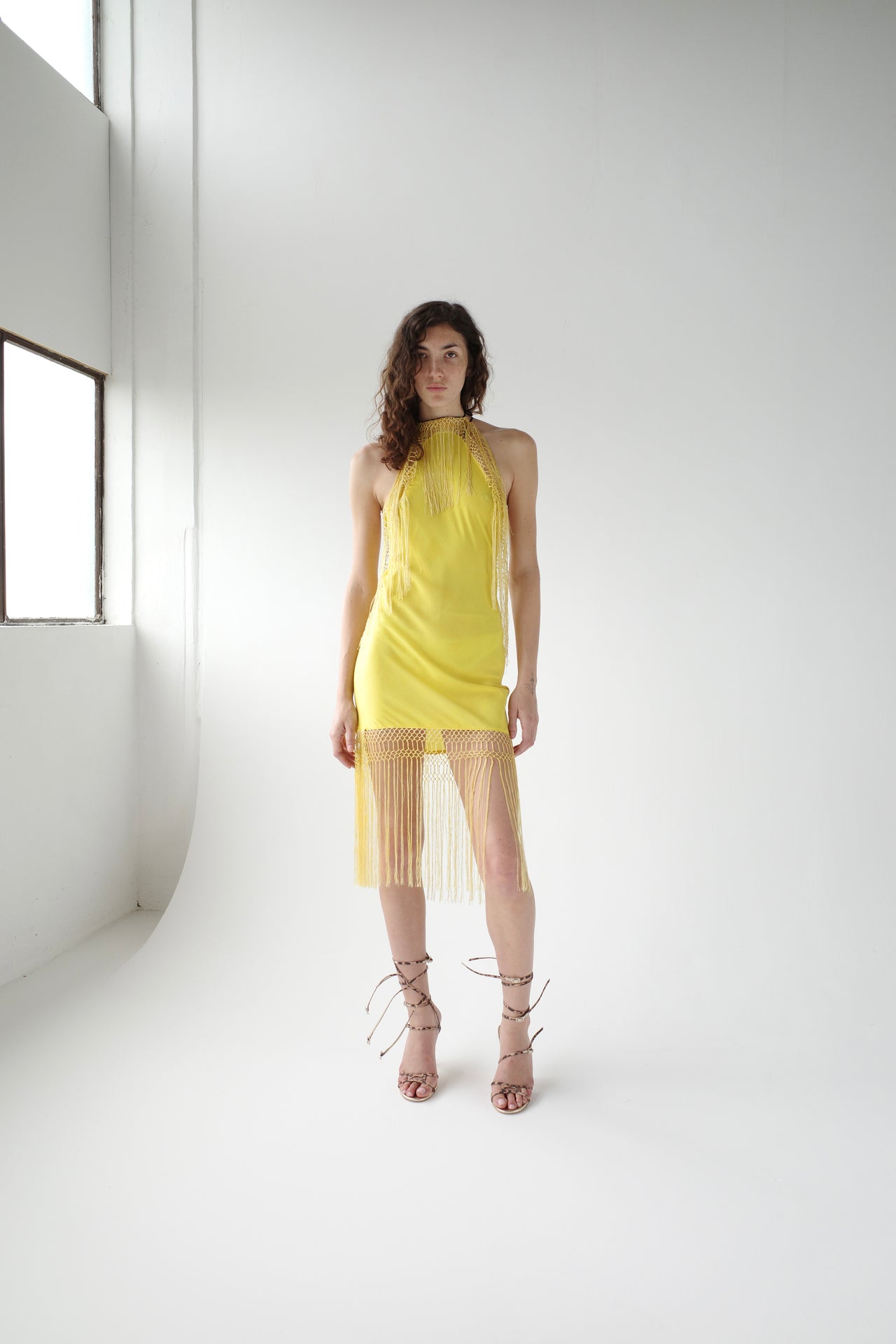 The Demi-Couture Piano Shawl Mini Dress- Extra Small