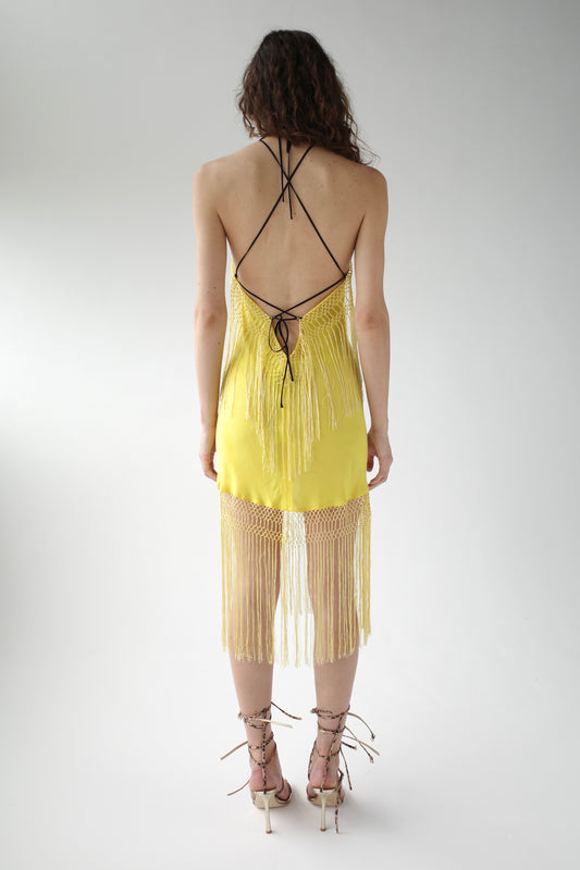 The Demi-Couture Piano Shawl Mini Dress- Extra Small