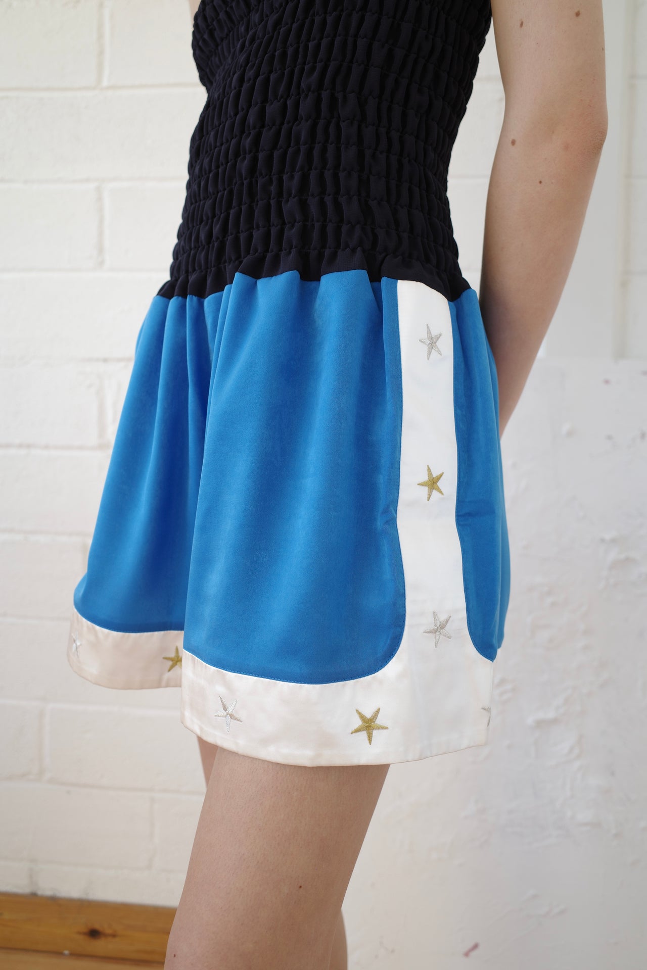 The Shirred Boxing Short Romper