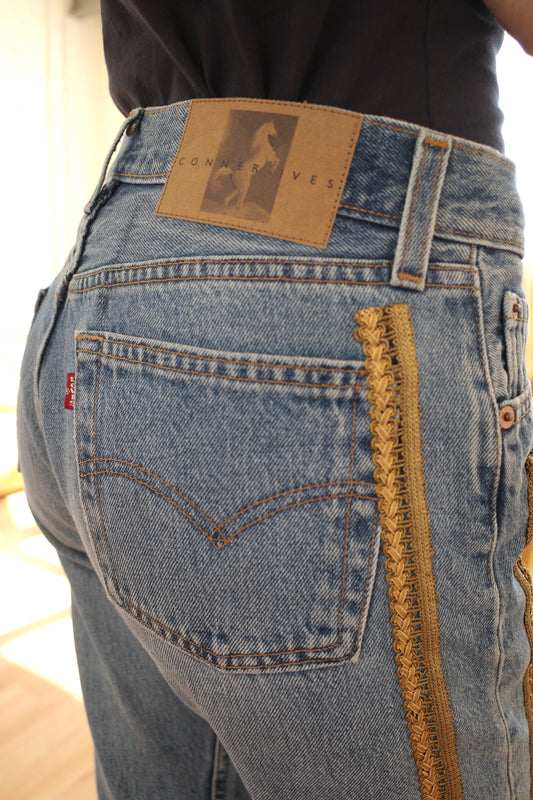 The Reconstituted Denim Bullion Jean
