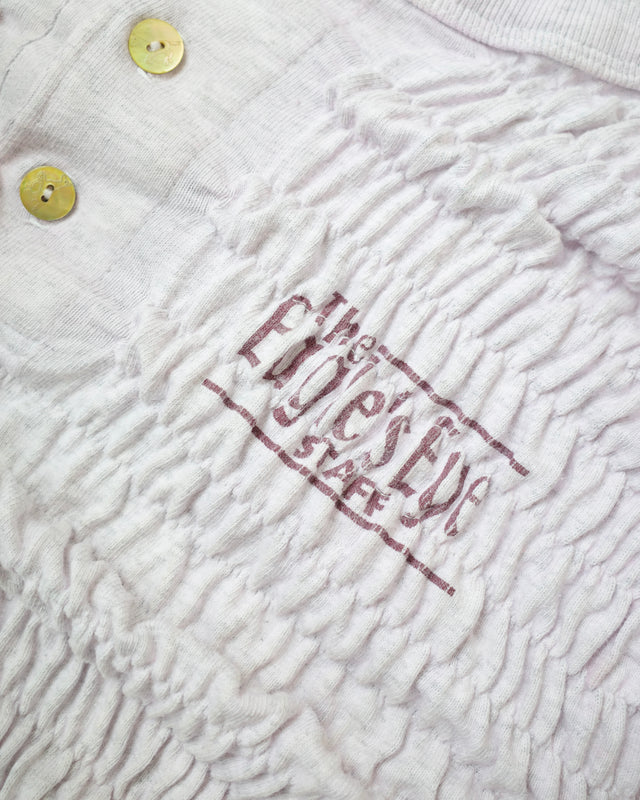 The Reconstituted Shirred Henley T-shirt