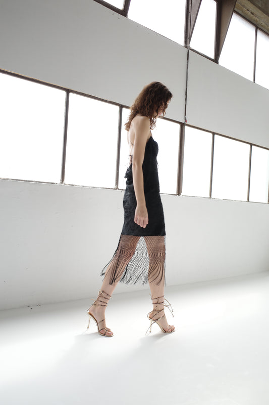 The Demi-Couture Piano Shawl Mini Dress