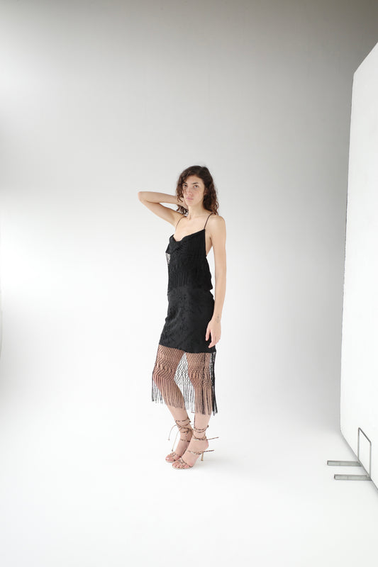The Demi-Couture Piano Shawl Mini Dress