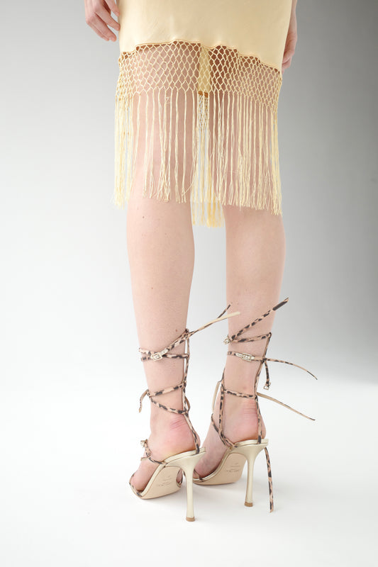 The Demi-Couture Piano Shawl Mini Dress- Extra Small