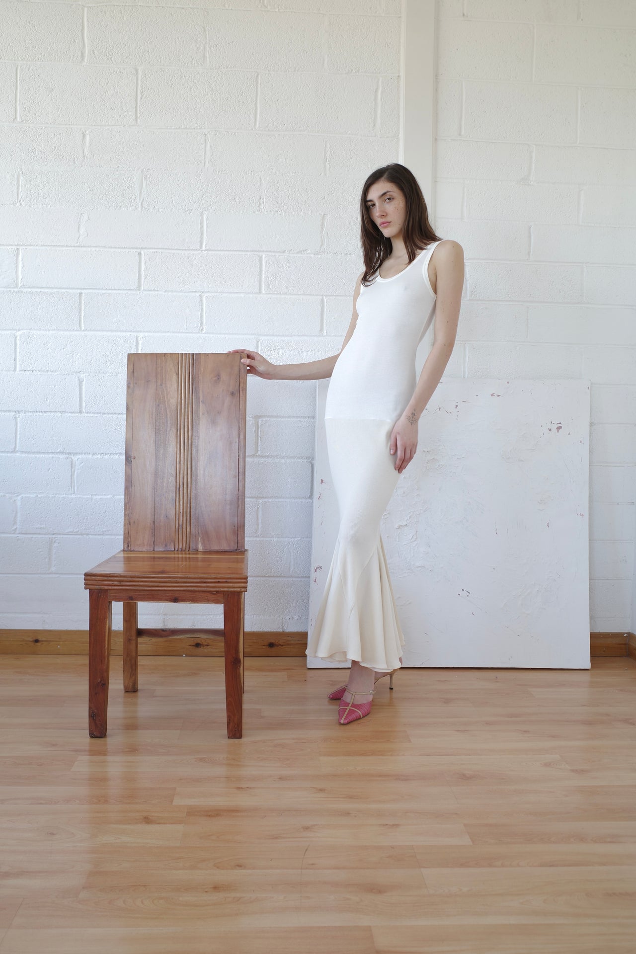 The Deadstock Military Tank Godet Gown
