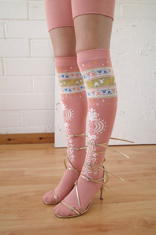 Knee High Salmon Sock