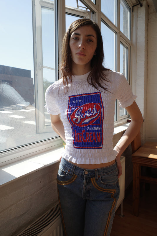 The Shirred ‘Ives Ice cream’ T-shirt