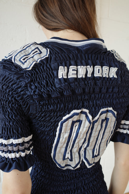 The Reconstituted Shirred US Football Top