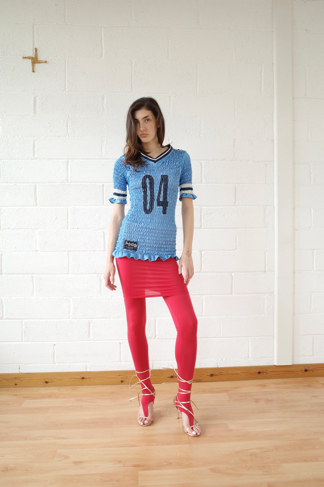 The Reconstituted Shirred US Football Top