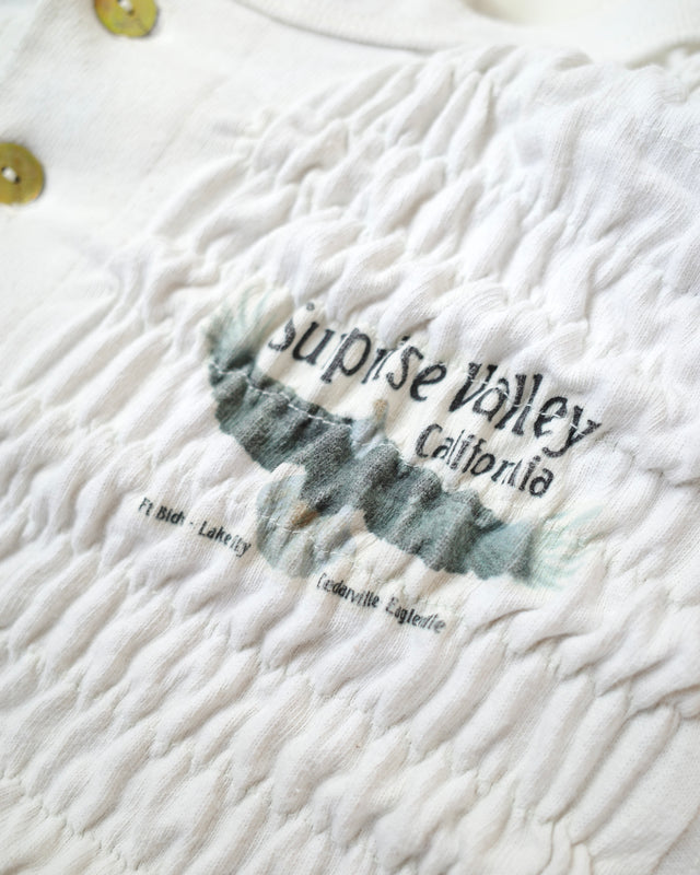The Reconstituted Shirred Henley T-shirt