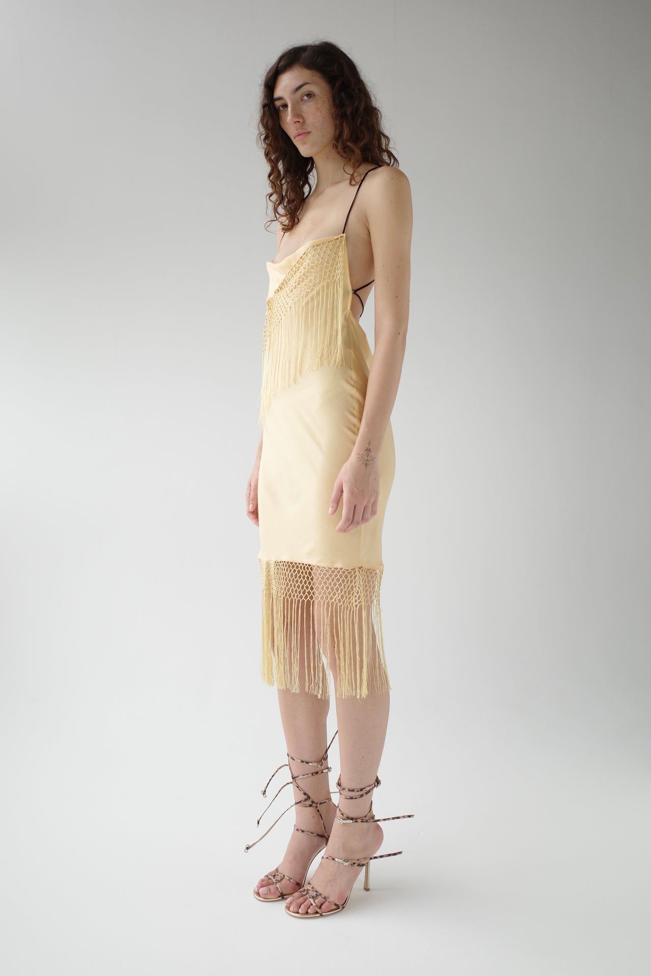 The Demi-Couture Piano Shawl Mini Dress- Extra Small