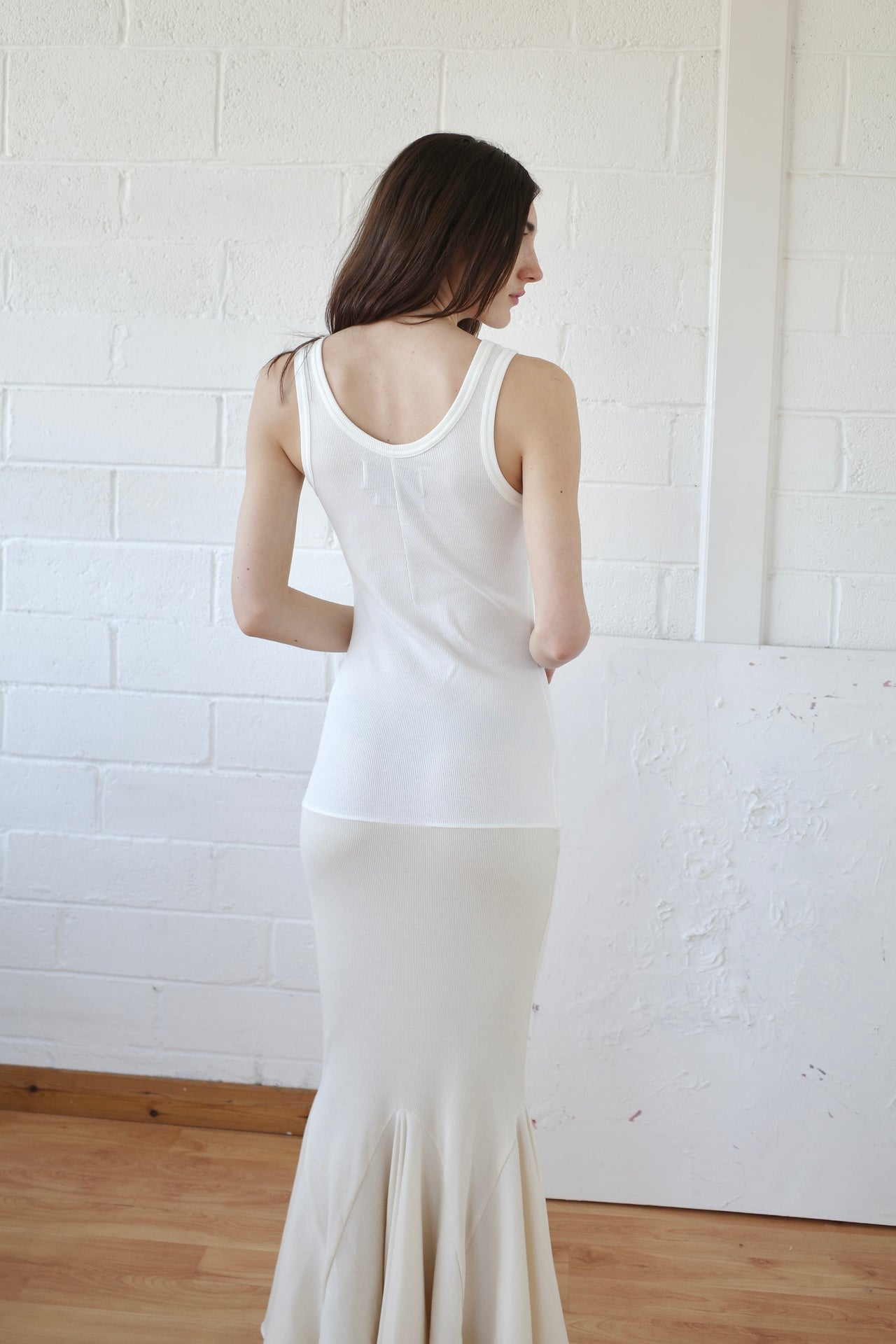 The Deadstock Military Tank Godet Gown