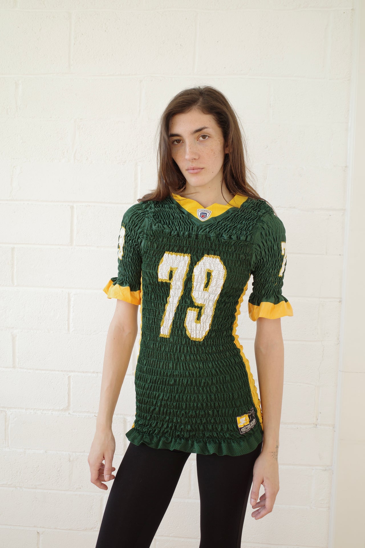 The Reconstituted Shirred US Football Top
