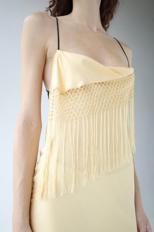 The Demi-Couture Piano Shawl Mini Dress- Extra Small
