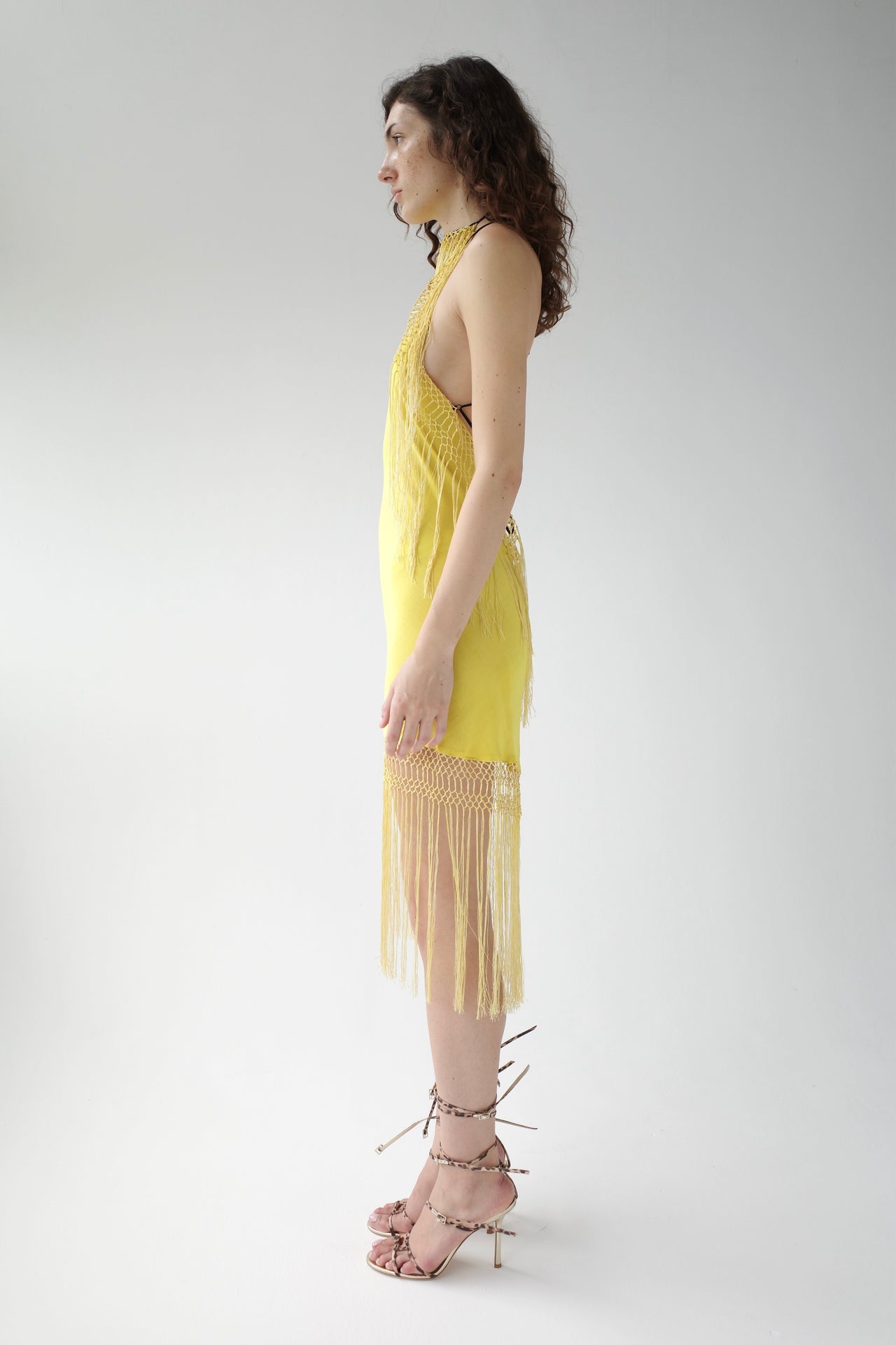 The Demi-Couture Piano Shawl Mini Dress- Extra Small