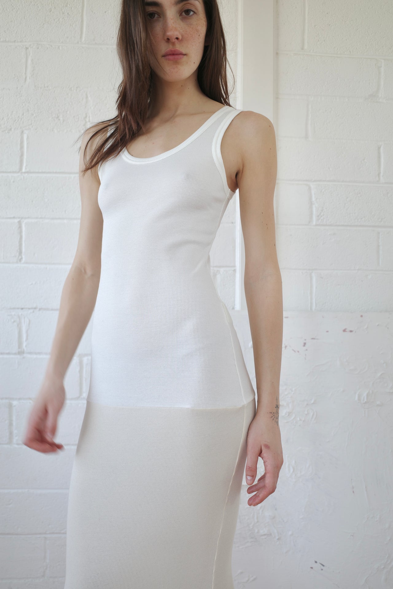The Deadstock Military Tank Godet Gown