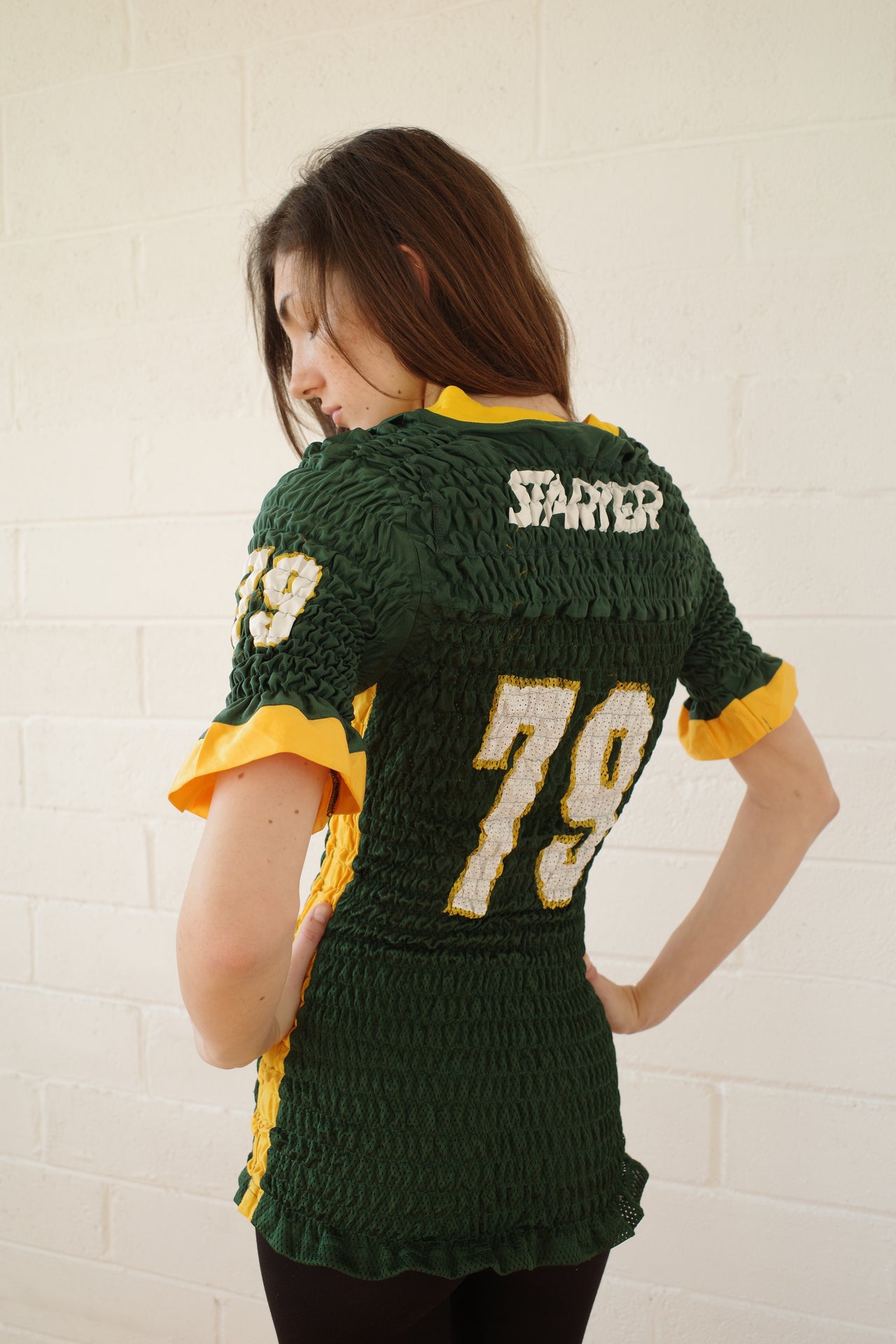 The Reconstituted Shirred US Football Top