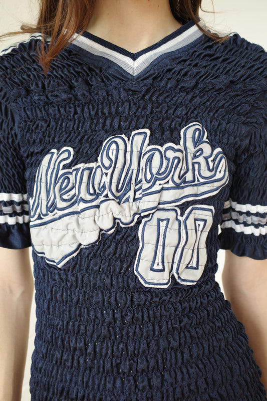 The Reconstituted Shirred US Football Top