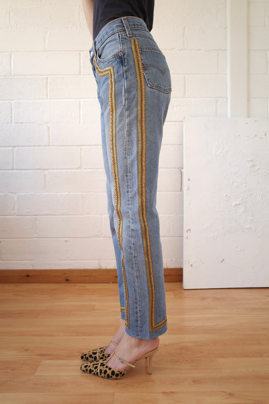 The Reconstituted Denim Bullion Jean