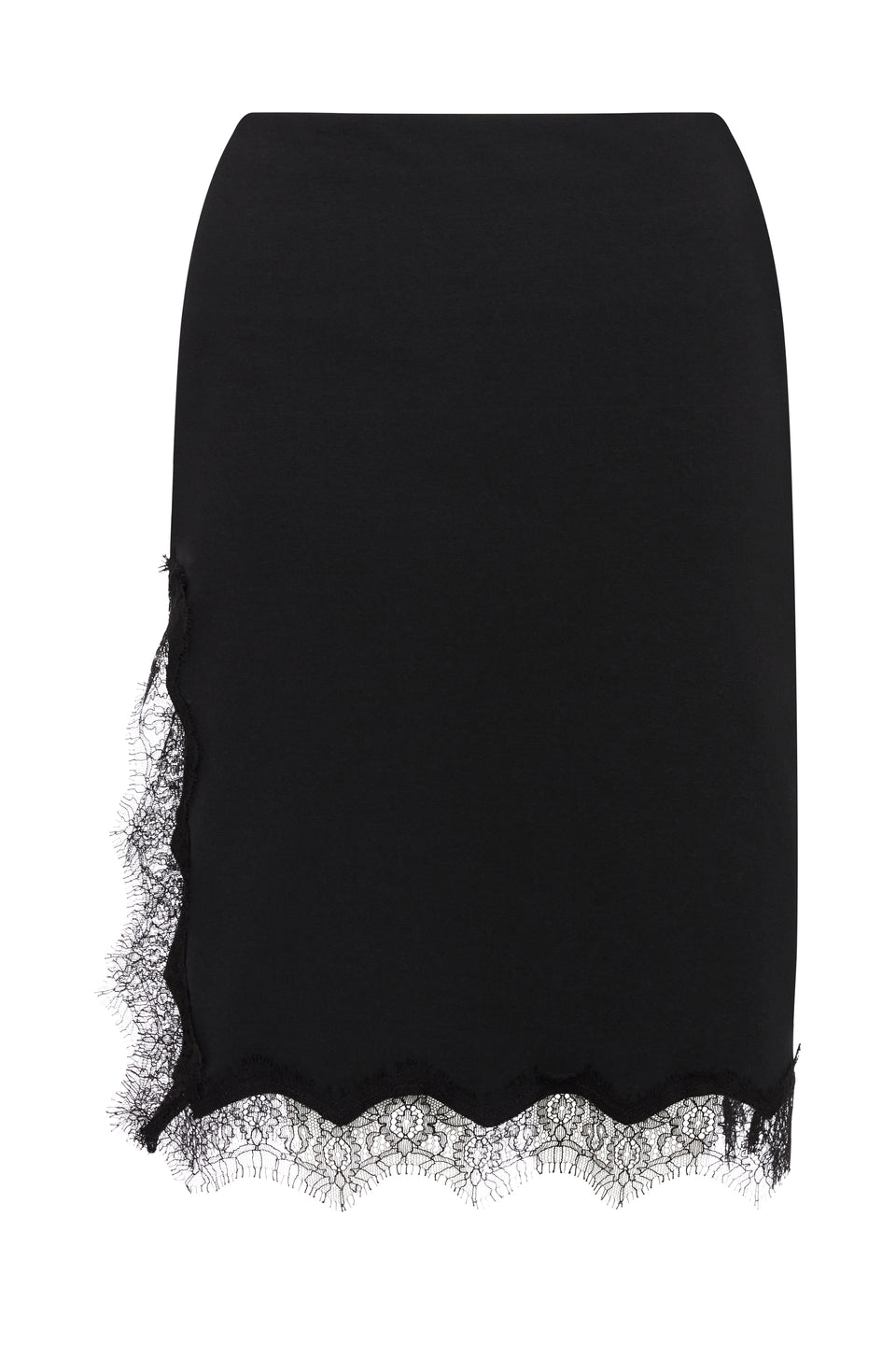 The Recycled Jersey Lace Pencil Skirt