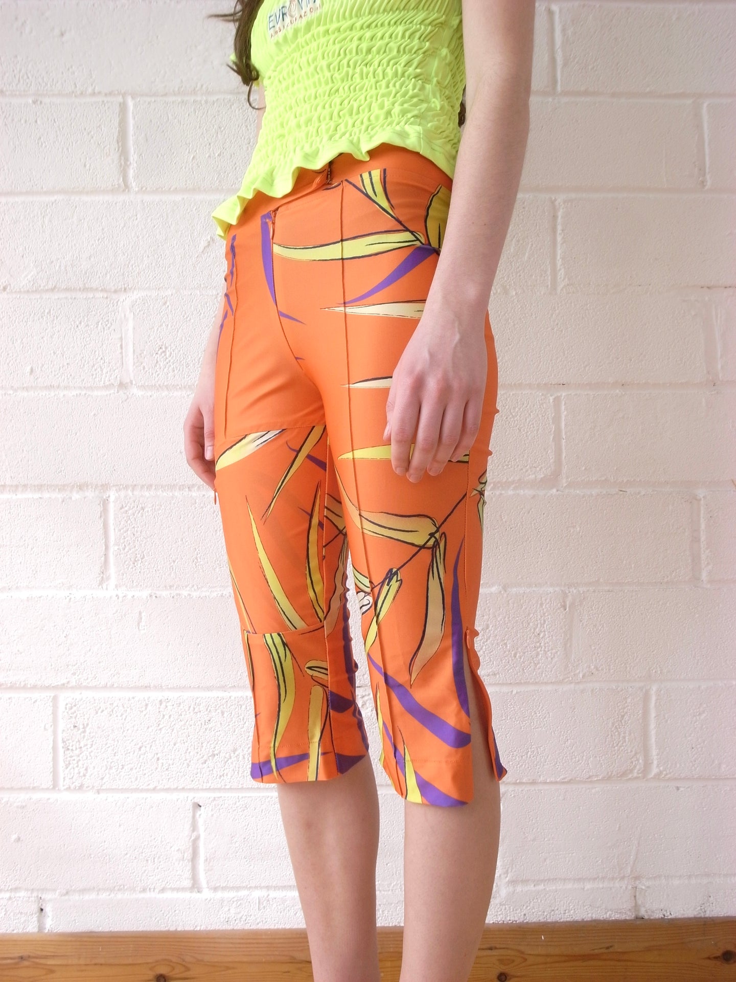 The Recycled Spandex Capri Trouser