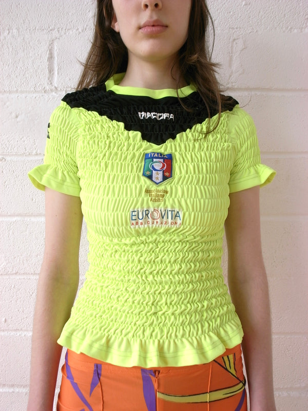 The Reconstituted Shirred Football Top