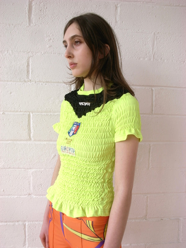 The Reconstituted Shirred Football Top