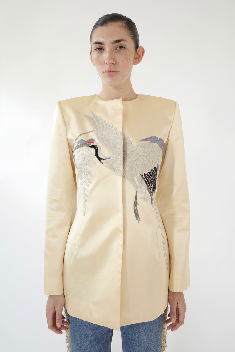 The Demi Couture Embroidered Silk Jacket