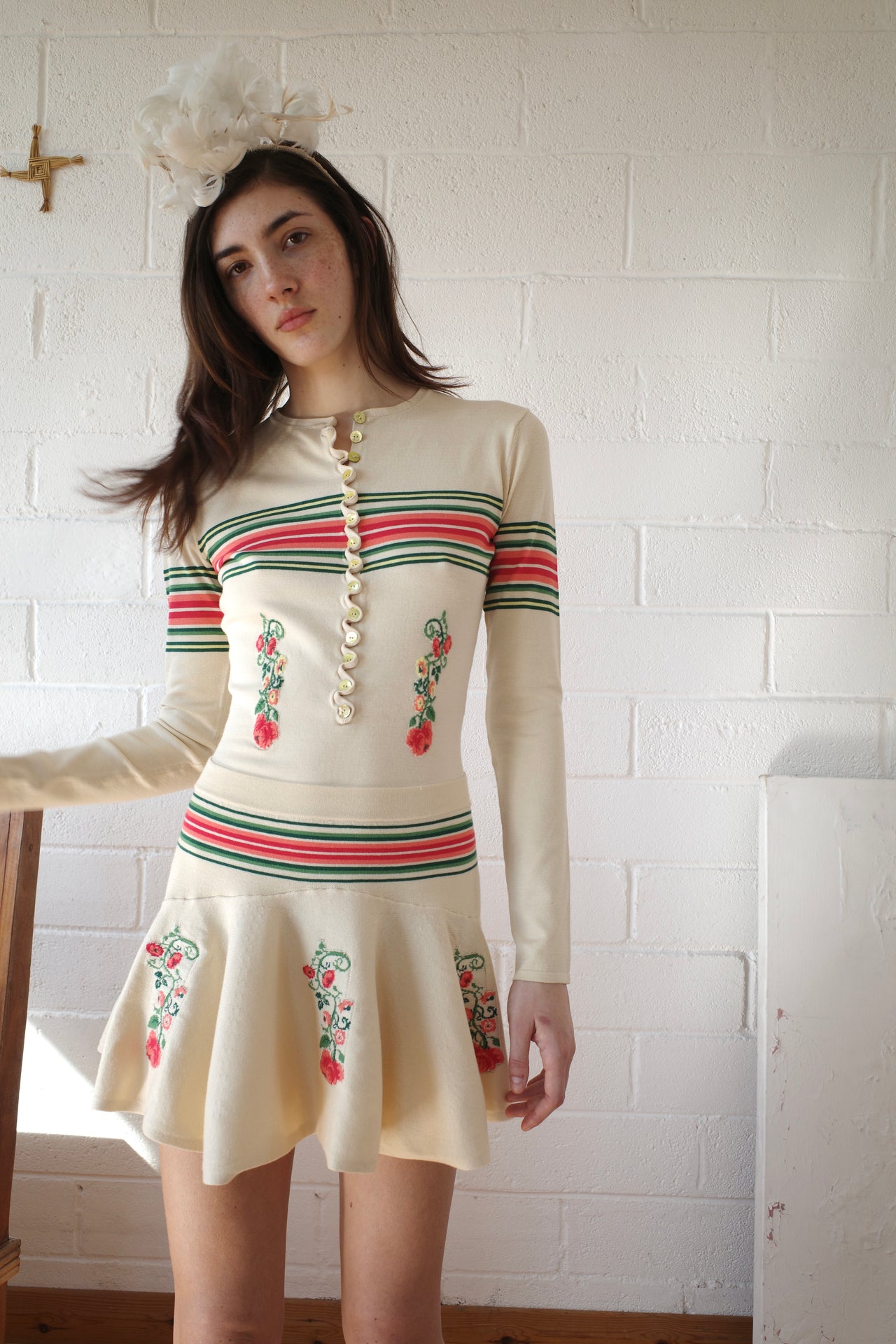 Knit Cream Henley