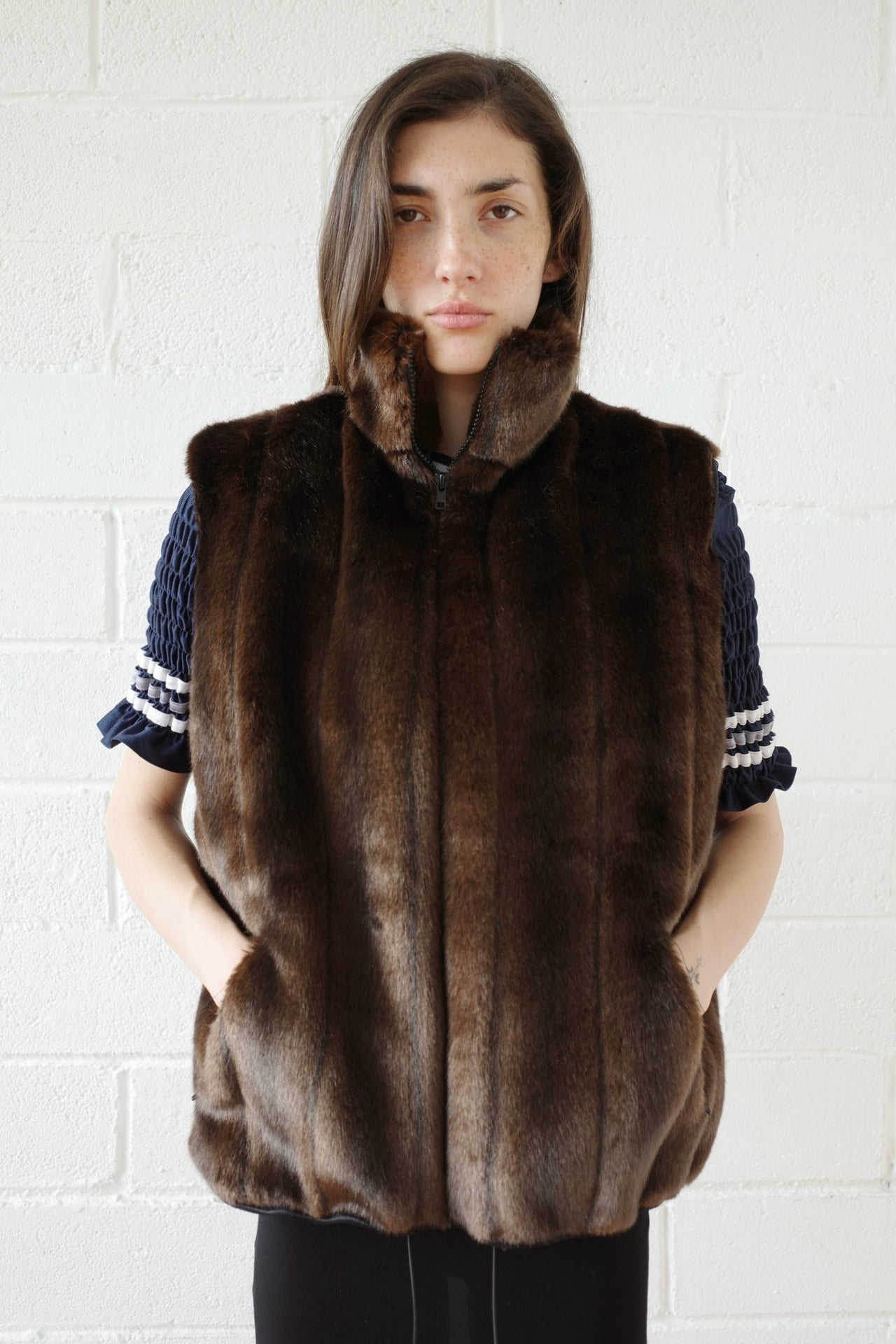 Faux Mink Gilet
