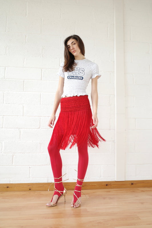 The Red Macrame Belt