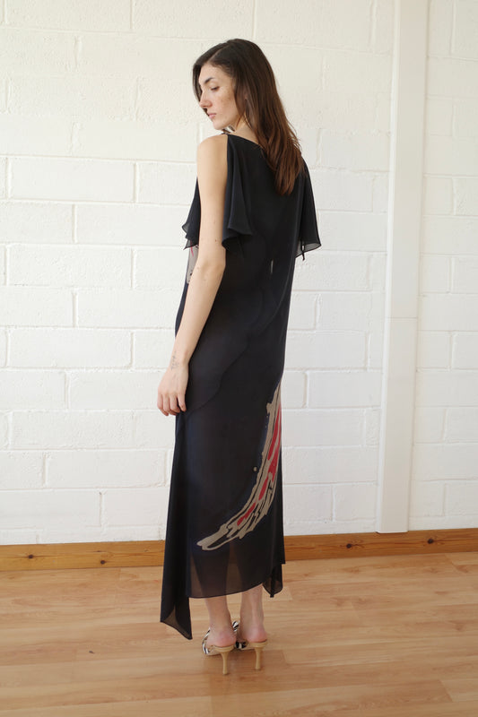 Silk Chiffon Equine Dress