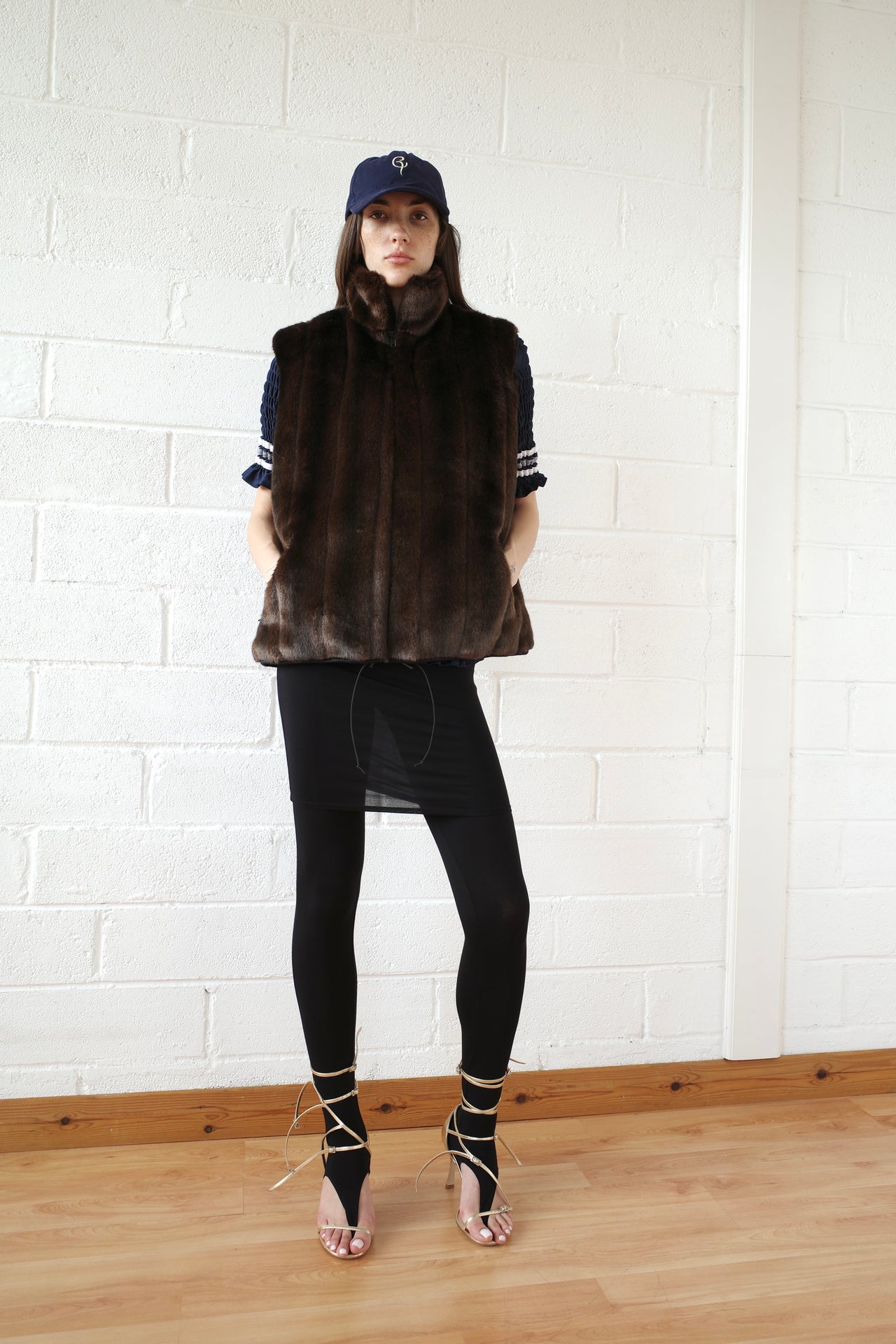 Faux Mink Gilet