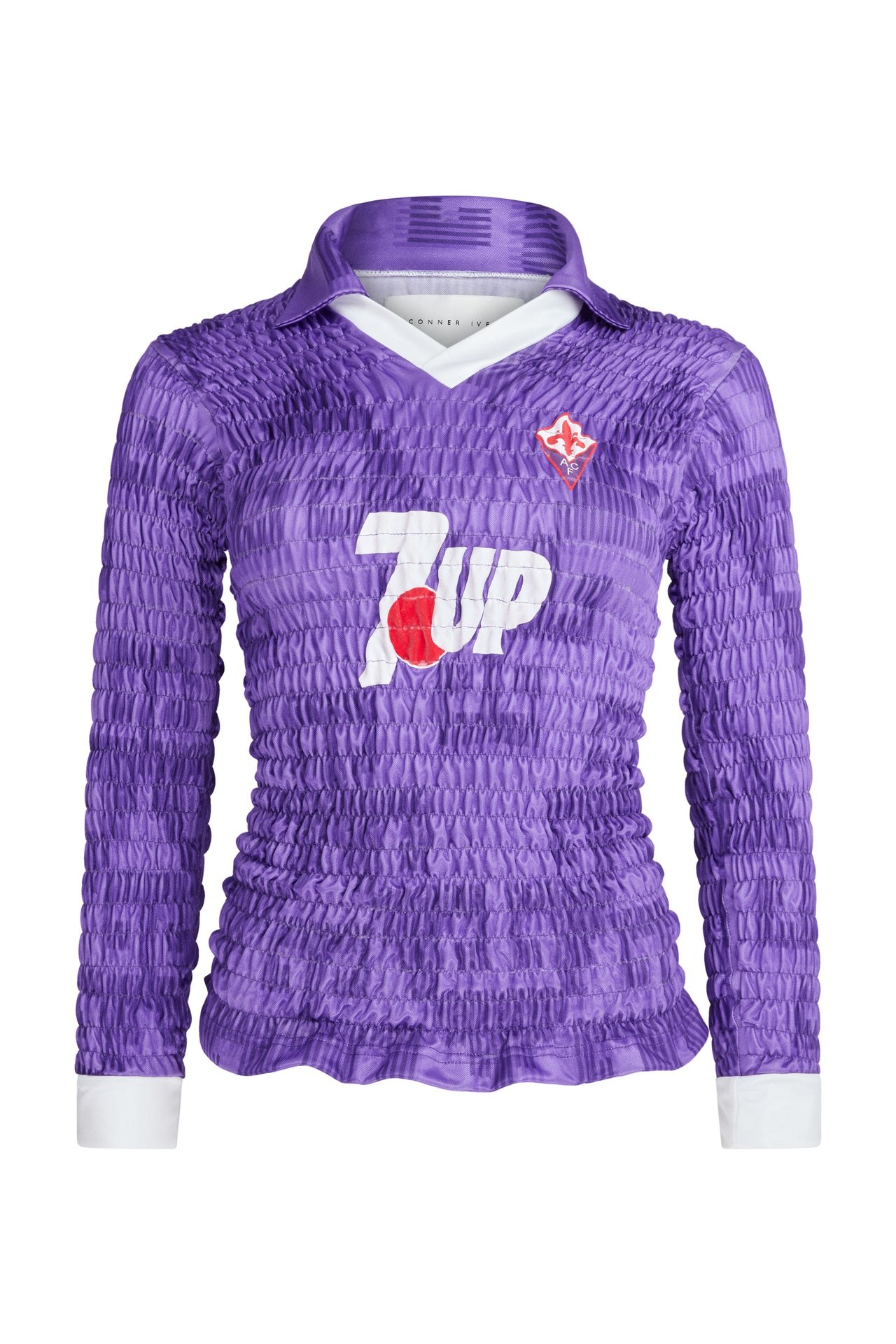 The Reconstituted Shirred Long Sleeve Football Top