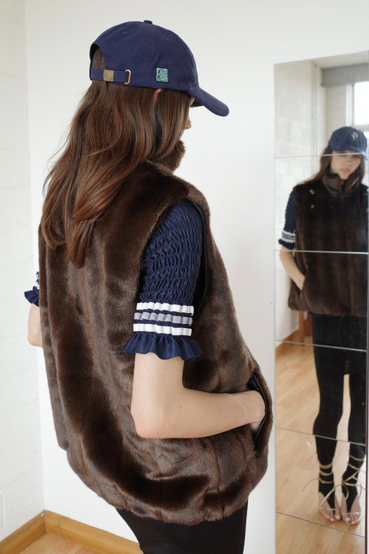 Faux Mink Gilet
