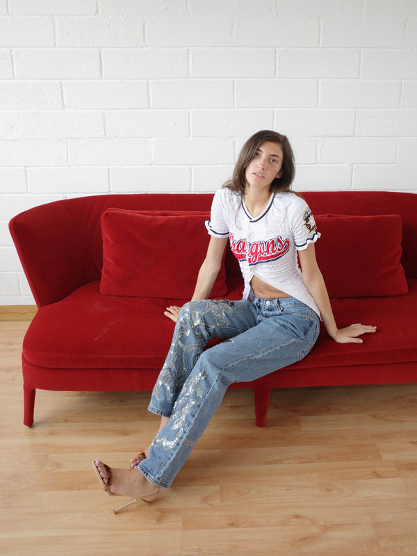 The Reconstituted Vintage Sequin Jean