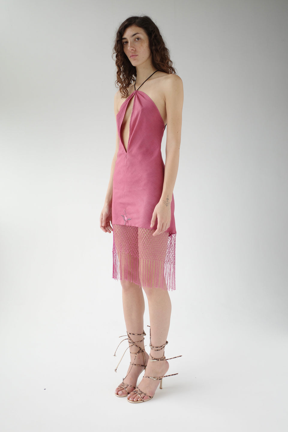 The Demi-Couture Piano Shawl Mini Dress- Extra Small