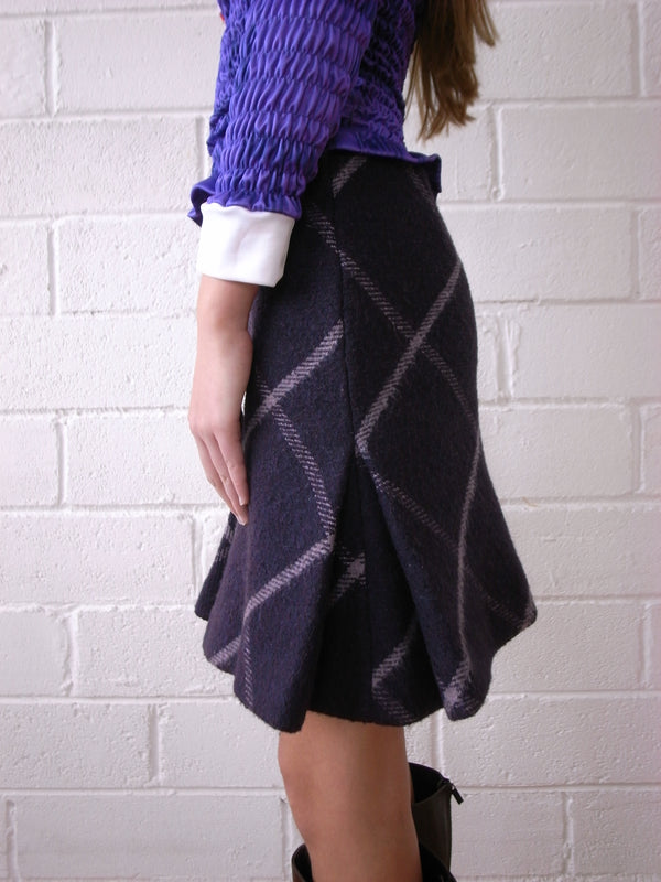 The Reconstituted Military Blanket Pleated Skirt