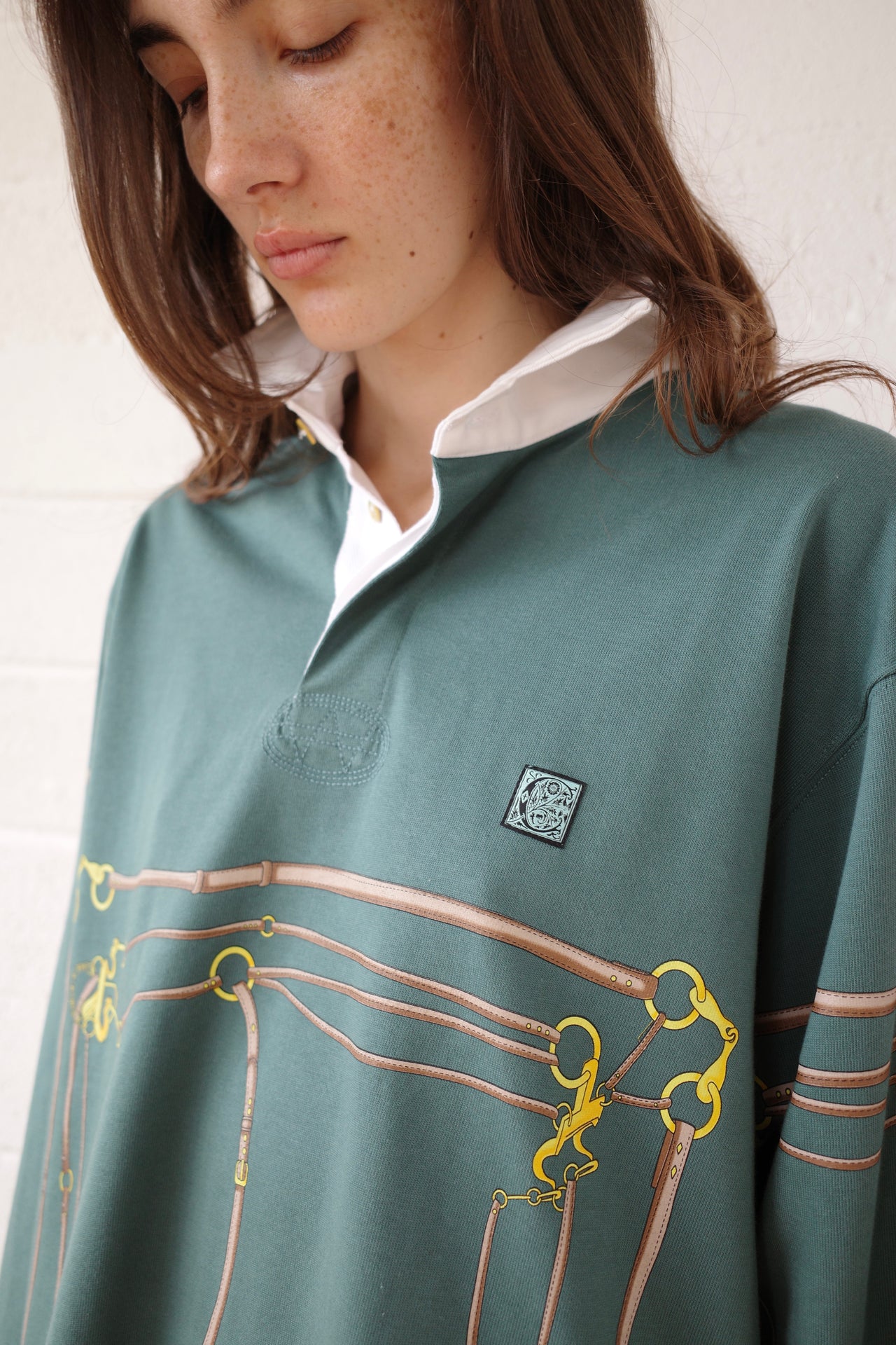 Button Rugby Printed The Belt Printed Rugby