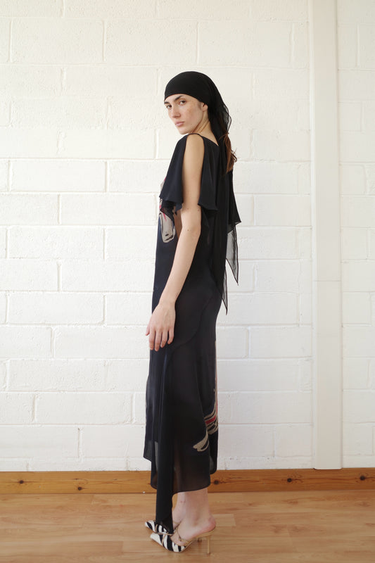 Silk Chiffon Equine Dress