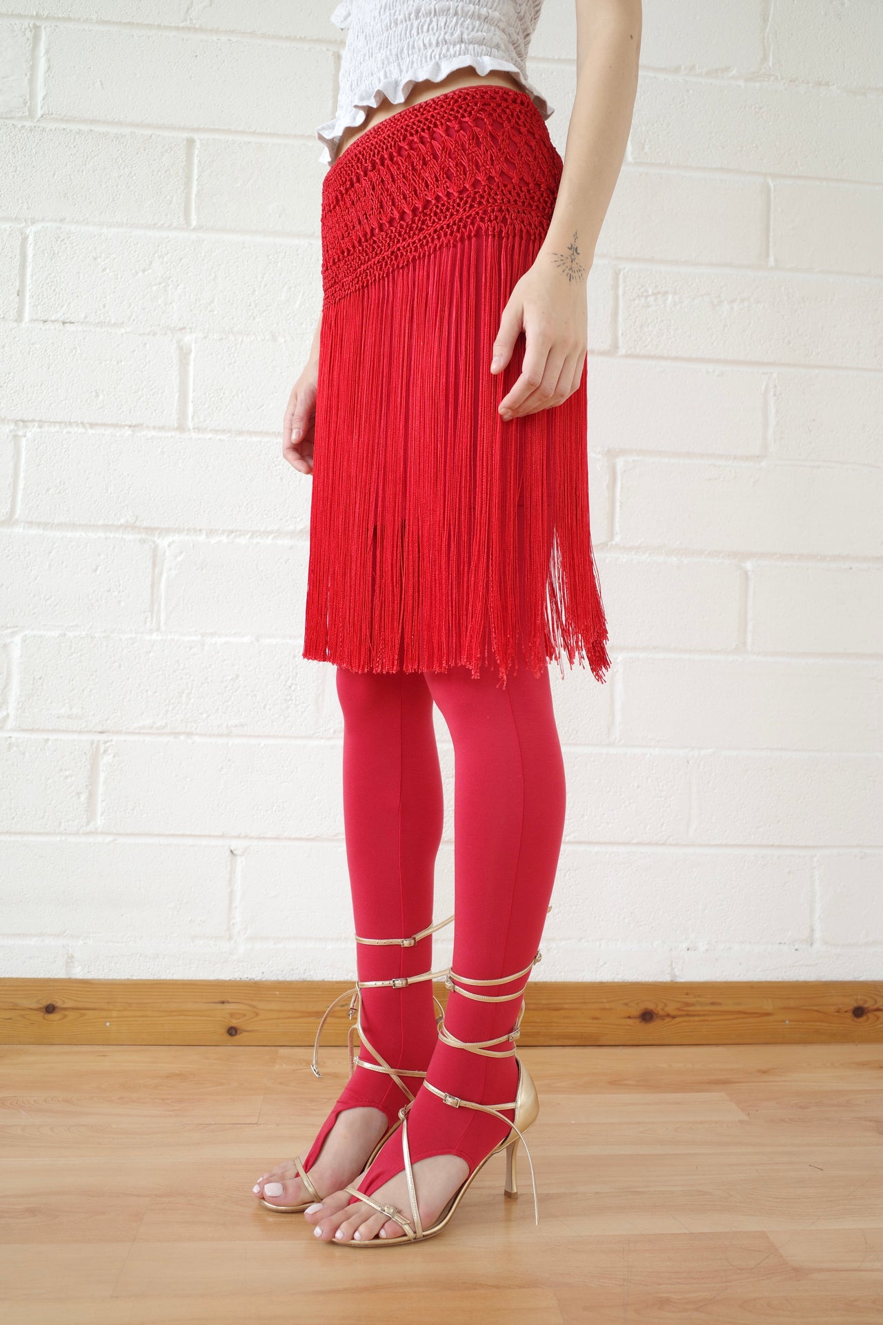 The Red Macrame Belt