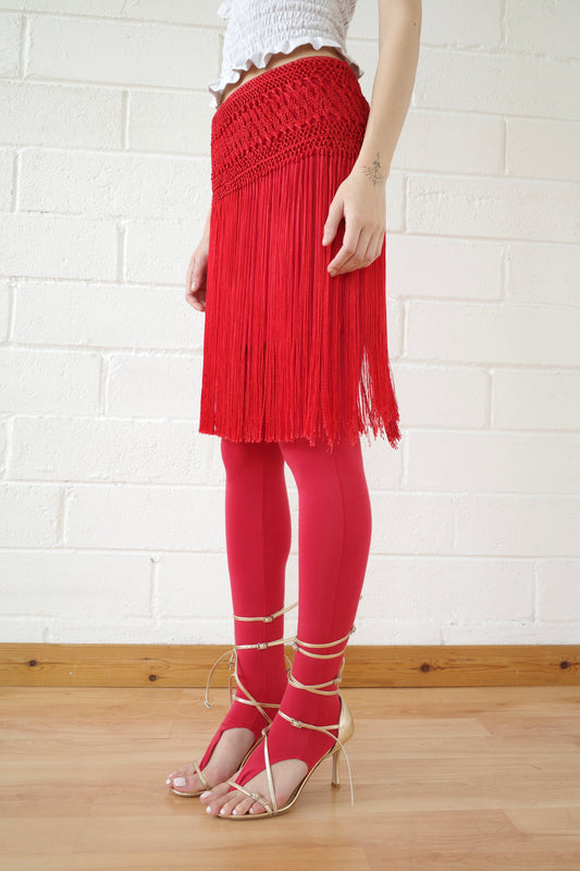 The Red Macrame Belt