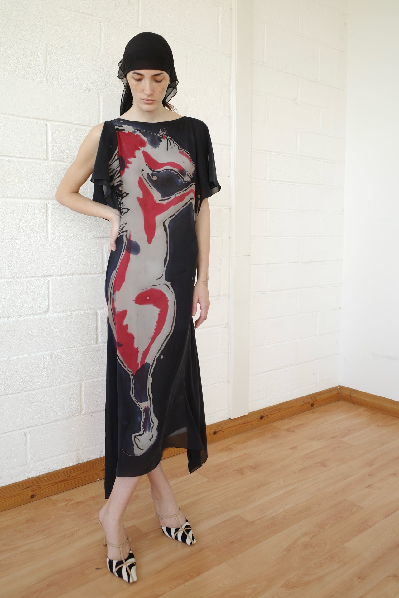 Silk Chiffon Equine Dress
