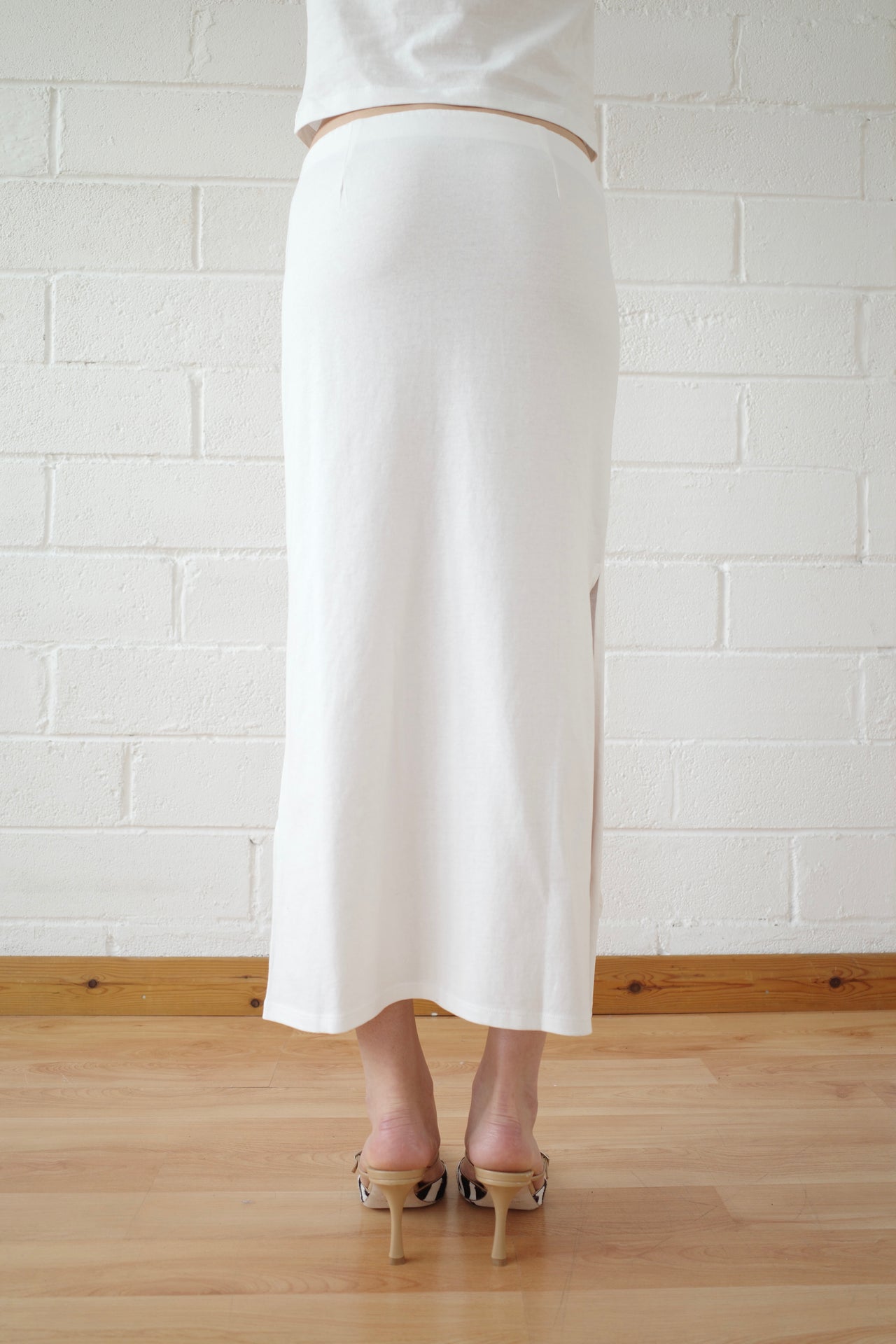Mother of Pearl Paillette Maxi Skirt
