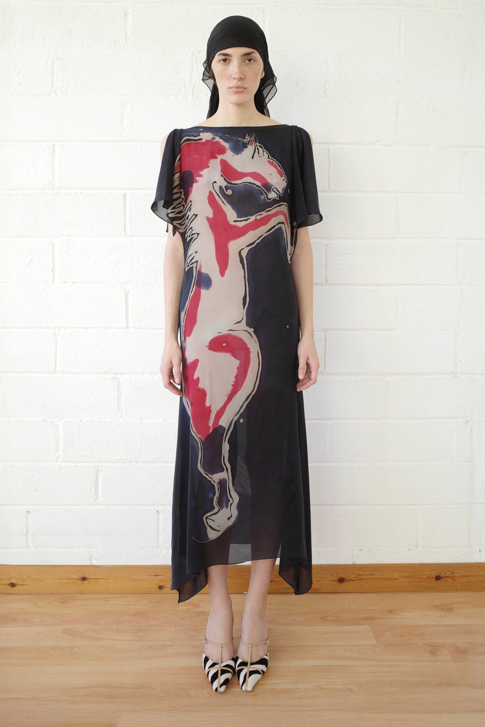 Silk Chiffon Equine Dress