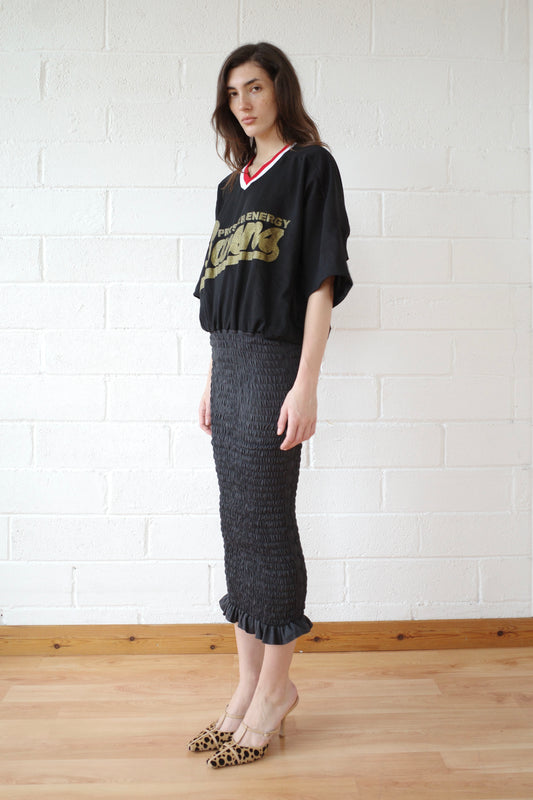 The Reconstituted Shirred US Football Dress