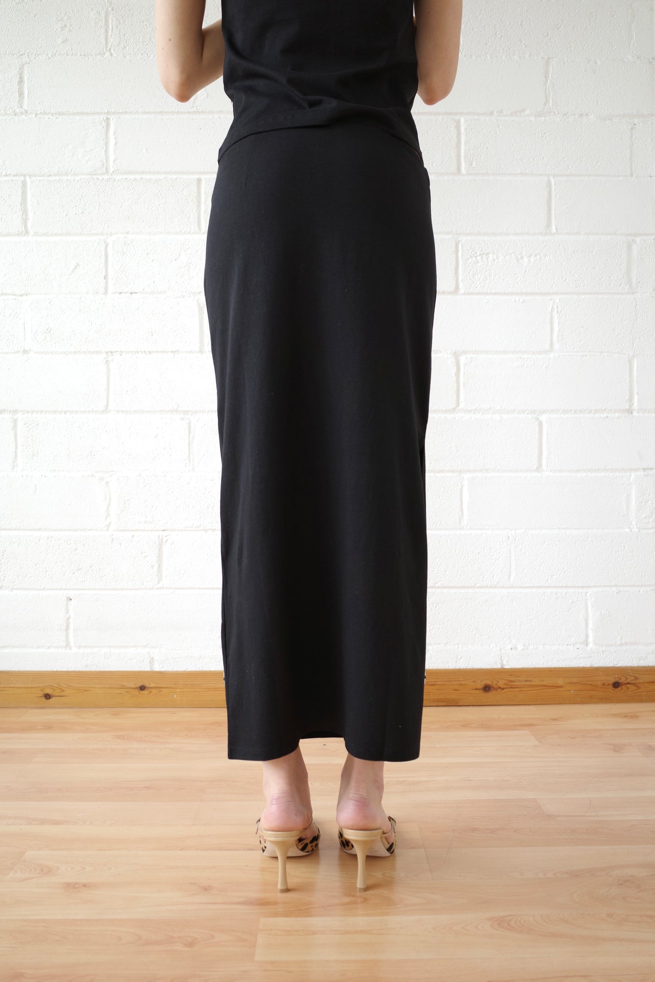 Mother of Pearl Paillette Maxi Skirt