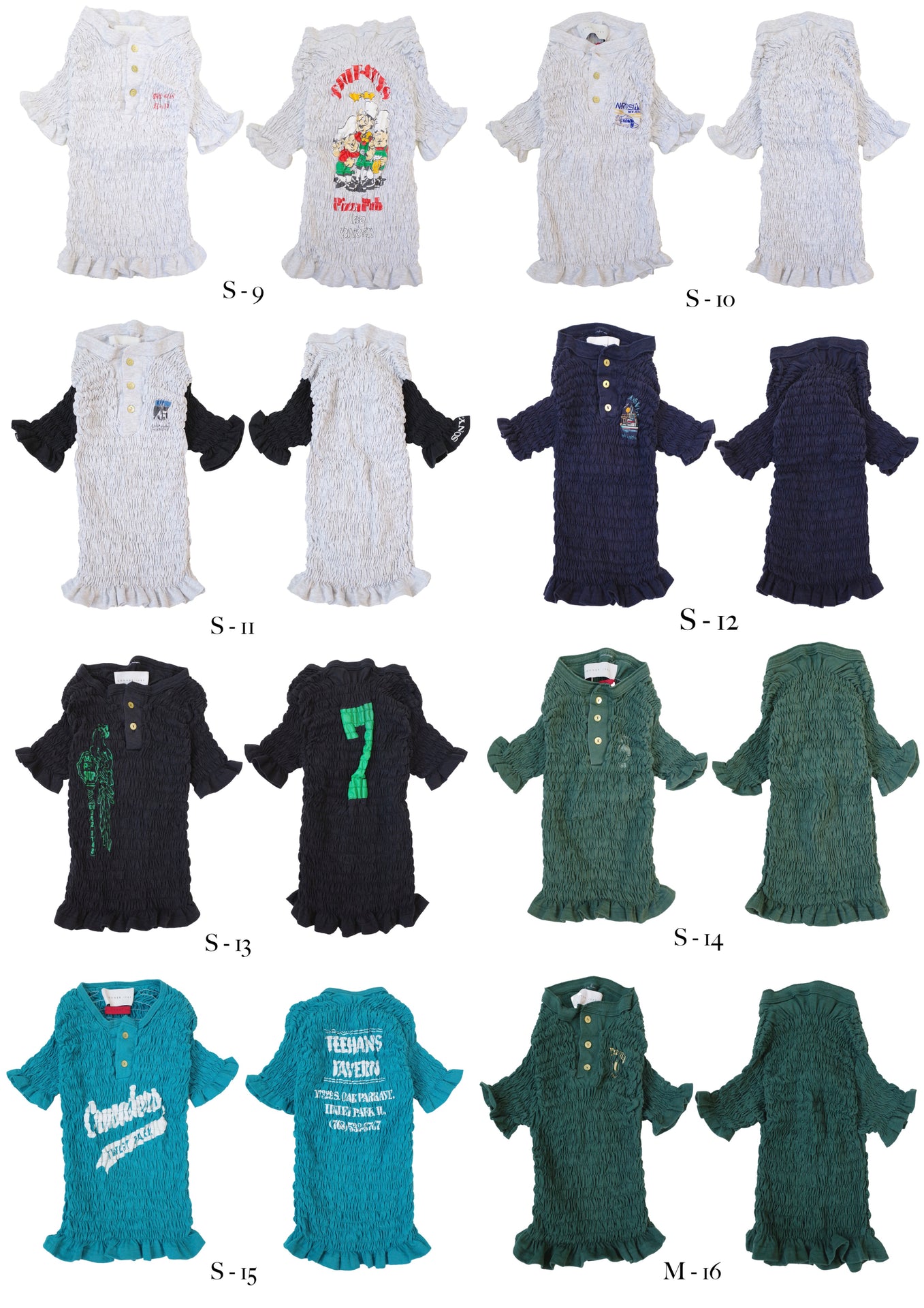 The Reconstituted Shirred Henley T-shirt